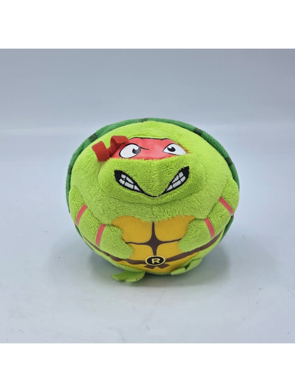 TY Beanie Ballz TMNT Raphael Turtle 7" Ball Plush Stuffed Animal Ty Beanie Baby